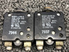 Potter and Brumfield S-1360 Potter & Brumfield Push To Reset Circuit Breaker Set (Amps: 5, 10) 