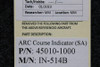 Aircraft Radio and Control 45010-1000 ARC IN-514B Course Indicator (SA) 