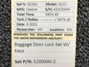 5200040-2 Cessna 421C Baggage Door Lock Set with Key