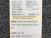 8F119 (Alt: 9910235-1) Allen Aircraft Products Fuel Vent Valve Assembly