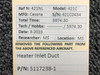 5117238-1 Cessna 421C Heater Inlet Duct