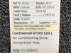 Continental Motors  5154060-5 Continental GTSIO-520-L Air Conditioning Drive Compressor Assembly 