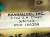 Hannah Co C712-2, B300-5 Hannah Co Spotlight Cover Panel with Switch and Light 