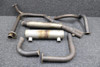 Lycoming IO-320-C1A Exhaust Stack, Muffler, and Shroud Assembly Set