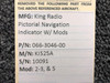 King Radio 066-3046-00 King Radio KI-525A Pictorial Navigation Indicator with Mods 