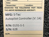 S-Tec Aviation Parts 0131-1-1 S-Tec Autopilot Controller (Volts: 14) 