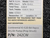 Rapco 242CW Continental IO-520-BA Rapco Dry Air Pump Assembly (Prop Struck, Core) 