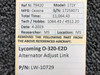 Lycoming Aircraft Engines & Parts LW-10729 Lycoming O-320-E2D Alternator Adjust Link 