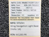 W1285-PR Whelen Wing Navigation Light Base (Volts: 14)