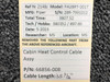 66856-008 Piper PA28RT-201T Cabin Heat Control Cable Assembly (Length: 35-1/2”)
