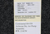 216CW Continental IO-550 Airborne Dry Air Pump Assembly