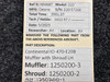 Hanlon Wilson 1250200-3 Continental IO-470-E20B Hanlon and Wilson Muffler with Shroud LH 