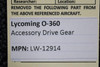 Lycoming Aircraft Engines & Parts LW-12914 Lycoming IO-360 Accessory Drive Gear 