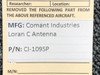 Comant Industries CI-1095SP Comant Industries Loran C Antenna 