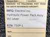 Electrol 750P-1 Electrol Inc Hydraulic Power Pack Assembly with Lever 