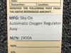 Sky-Ox 2900A Sky-Ox Automatic Oxygen Regulator Assembly 