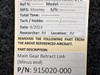 Mooney Aircraft Parts & Accessories 915020-000 Mooney Main Gear Retract Link (Minus End) 