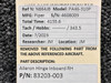Piper Aircraft Parts 83203-003 Piper PA46-310P Aileron Hinge Inboard RH 