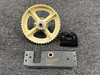 35-524542-10, 50-524047 Beechcraft E-55 Rudder Trim Wheel with Cable Guard