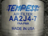 Tempest AA2J4-7 Continental IO-520-C7 Tempest Pneumatic Air Filter (Hours: 5.9) 