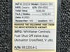 230125 (Alt: 9912014-1) Whittaker Fuel Shut Off Valve (Motor Actuated, 18-30V)