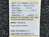 MS28884A-12 (Use: MS28884B-12) Teledyne Fuel Check Valve
