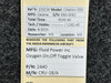 2440 Fluid Power Inc CRU-18/A Oxygen On, Off Toggle Valve