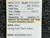 Allen 82829/48C1014 Allen Swing Fuel Check Valve 