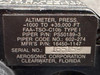 16450-1147 (Alt: PS50189-3) Aerosonic Pressure Altimeter Indicator