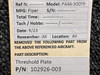 102926-003 Piper PA46-500TP Threshold Plate