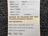 760-742 Alternator Modification Kit List and Instructions (Nos)