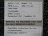 0511071-4 Cessna 172H Landing Gear Fillet Plate RH (Bead Blasted)