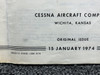 D4529-13 Cessna 300 Navigation, Communication Service, Parts Manual (Year: 1974)