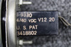 Stewart-Warner 3-9330 Stewart Warner Hobbs Meter Indicator (Hours: 900.4) (Volts: 4-40) 