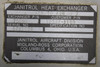 Janitrol 75D98 (Alt: 12337-1189) Continental TSIO-360-C Janitrol Heat Exchanger w Adapter 