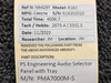 PMA7000M-S PS Engineering Audio Selector Panel with Tray