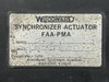 Woodward 5485-016, 51579-000 Woodward Propeller Synchronizer Actuator with Bracket 