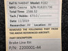 2200001-44 Cessna R182 Brake Line RH