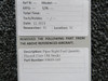 69669-169 Piper Right Fuel Quantity Placard (New Old Stock)