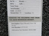 65312-00 (Alt: 65312-000) Piper Placard (New Old Stock)
