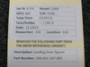 206-031-167-001 Bell 206B Landing Gear Spacer