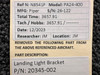 20345-002 Piper PA24-400 Landing Light Bracket LH or RH