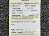 554-471 Piper PA46-350P Parking Brake Control Cable Assembly (Length: 19-3/4”)