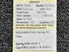 A618-1, A583-1 Robinson R22 Beta Adjustable Cyclic Spring with Caps