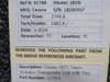 Narco Avionics AT50A Cessna 182N Narco Avionics Transponder Unit with Tray 