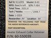 60-550039 Beechcraft B-60 Heater Exhaust Collar Retainer