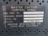 4484-100-6 Master Specialties Master Caution Control Panel with Modifications