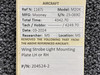 204524-2 Mooney M20K Wing Strobe Light Mounting Plate LH or RH