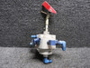H and E Aircraft HE825-1 H and E Fuel Selector Valve with Hinge Handle 