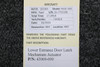 Piper Aircraft Parts 43069-000 Piper PA31-350 Lower Entrance Door Latch Mechanism Actuator 
